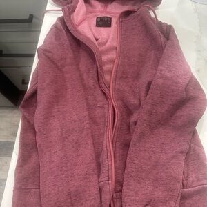 Figs Blush Pink Fleece Hoodie S